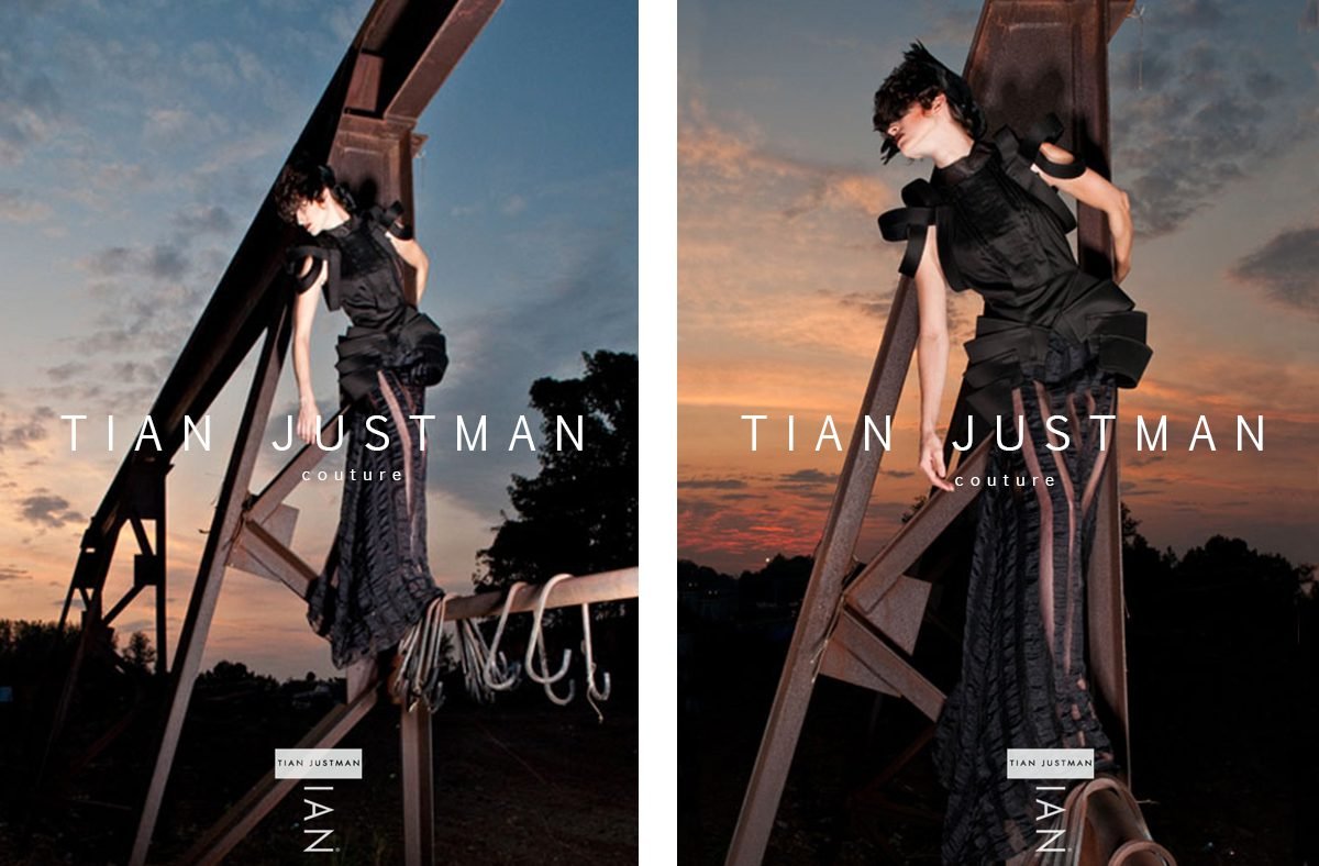 The top content, advertising, SEO, and growth Marketing Agency in Atlanta, GA, THE BHB CO client Tian Justman Atelier Couture Print Ads